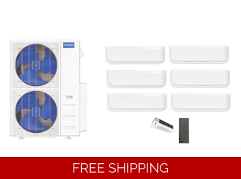 MRCOOL Self-Install 6-Room Mini Split Heat Pump (-13°F) E-Star: 21.8 SEER2/12 EER/10 HSPF (R454B)